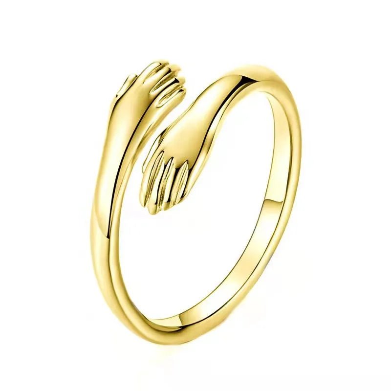 Adjustable Ring Gold Plated Alloy Unisex Retro Korean Style Adjustable Ring - RYZZ