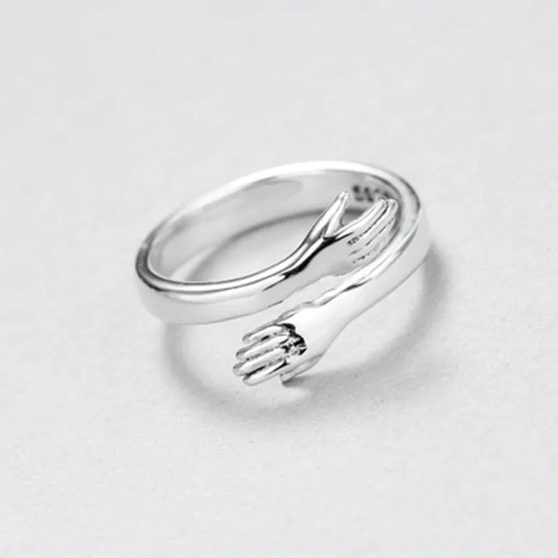 Adjustable Silver Ring Alloy Unisex Retro Korean Style - RYZZ