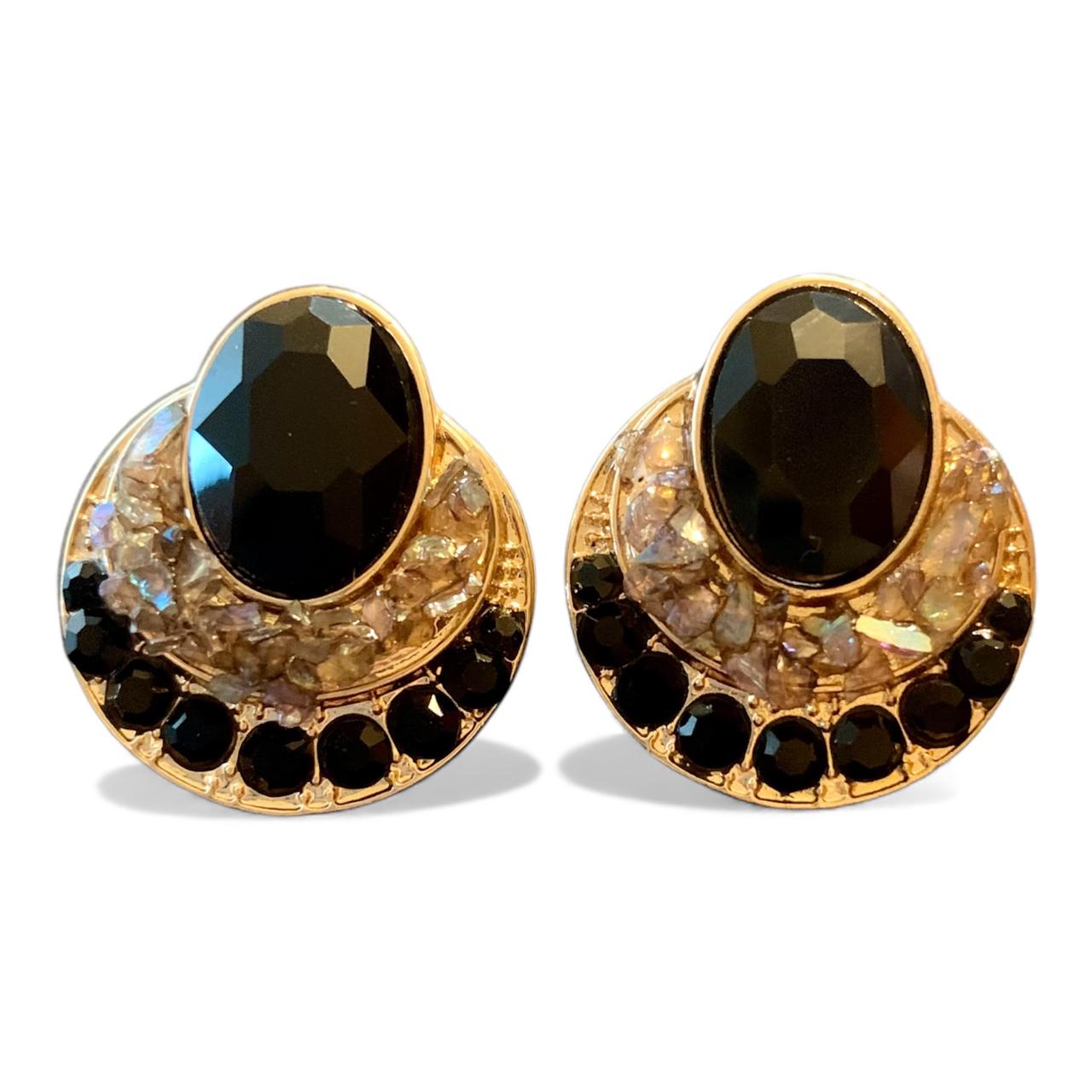 Vintage - Inspired Crystal Stud Earrings - RYZZ