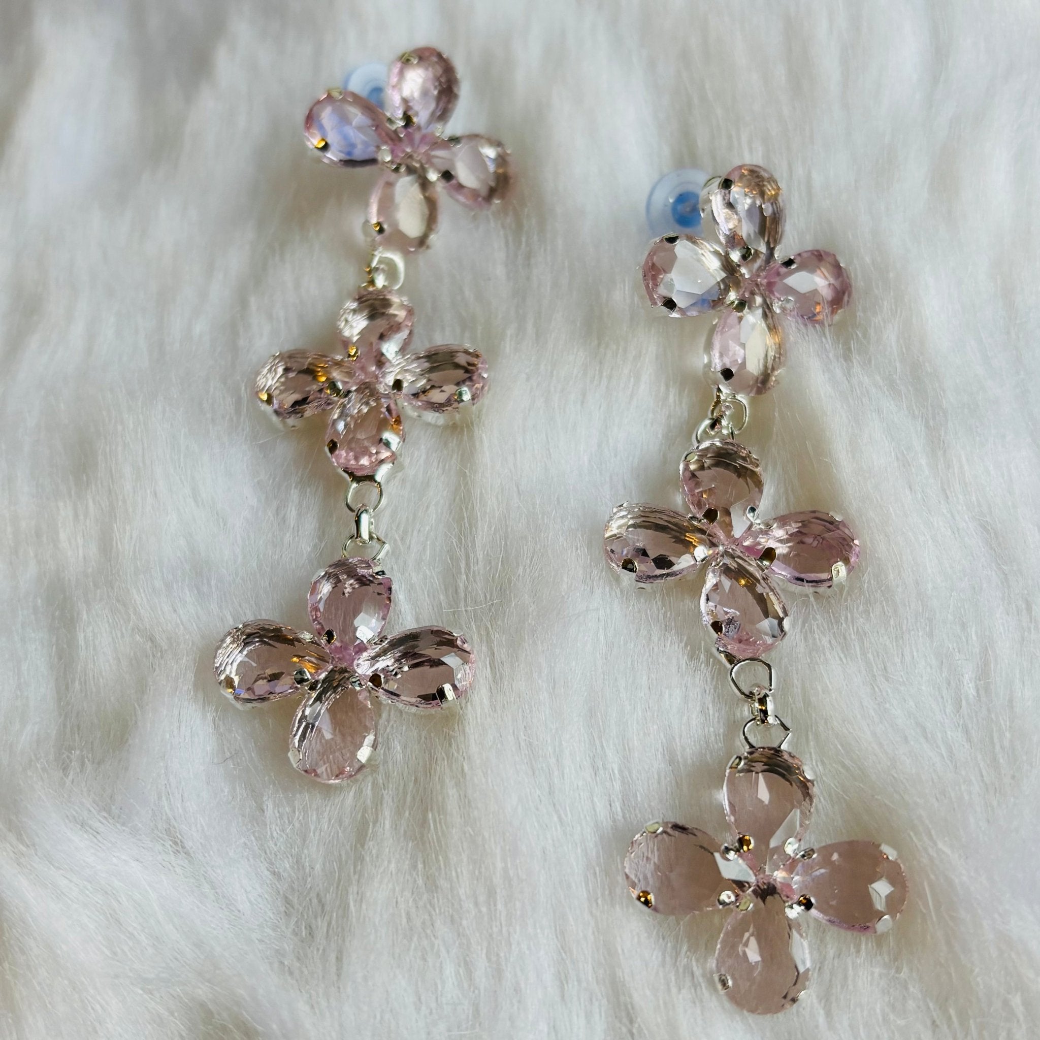 Blue Zircon Earrings in High Grade Alloy Long Dangle Earrings Available in Several Colors - RYZZ