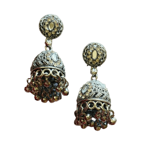 Traditional Ethnic Indian Jhumkis Earrings - RYZZ