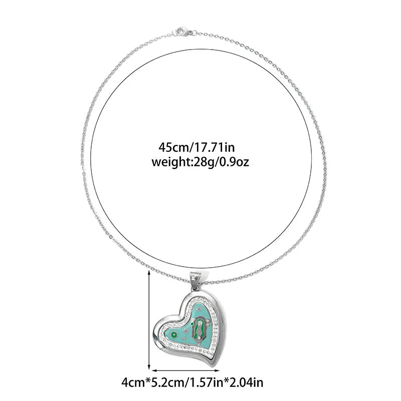 Ion Plating (IP) Real Gold Plated Heart Shape 304 Stainless Steel Elegant Waterproof Non Tarnish Jewelry Set - RYZZ