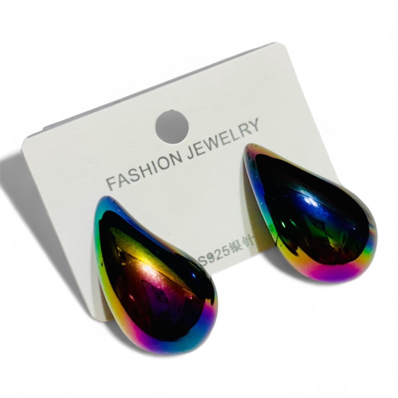 Tear Drop Earrings | Korean Design Studs | Available in several colours - RYZZ
