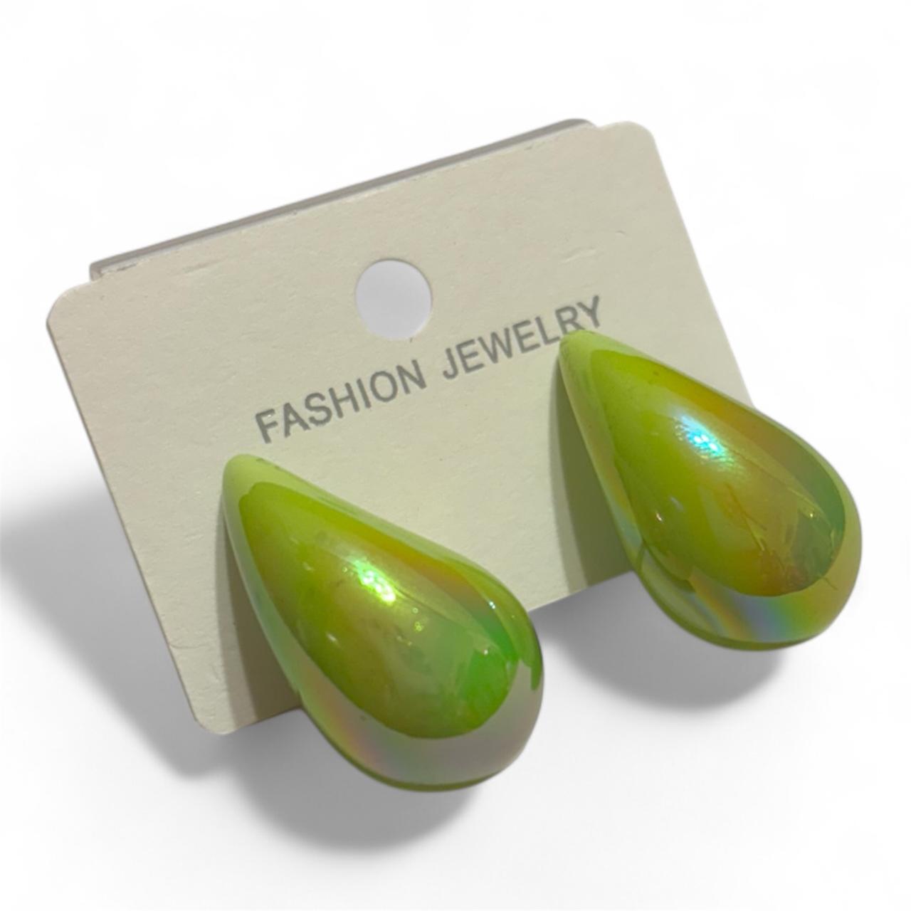 Tear Drop Earrings | Korean Design Studs | Available in several colours - RYZZ