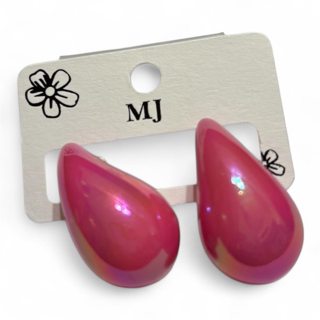 Tear Drop Earrings | Korean Design Studs | Available in several colours - RYZZ