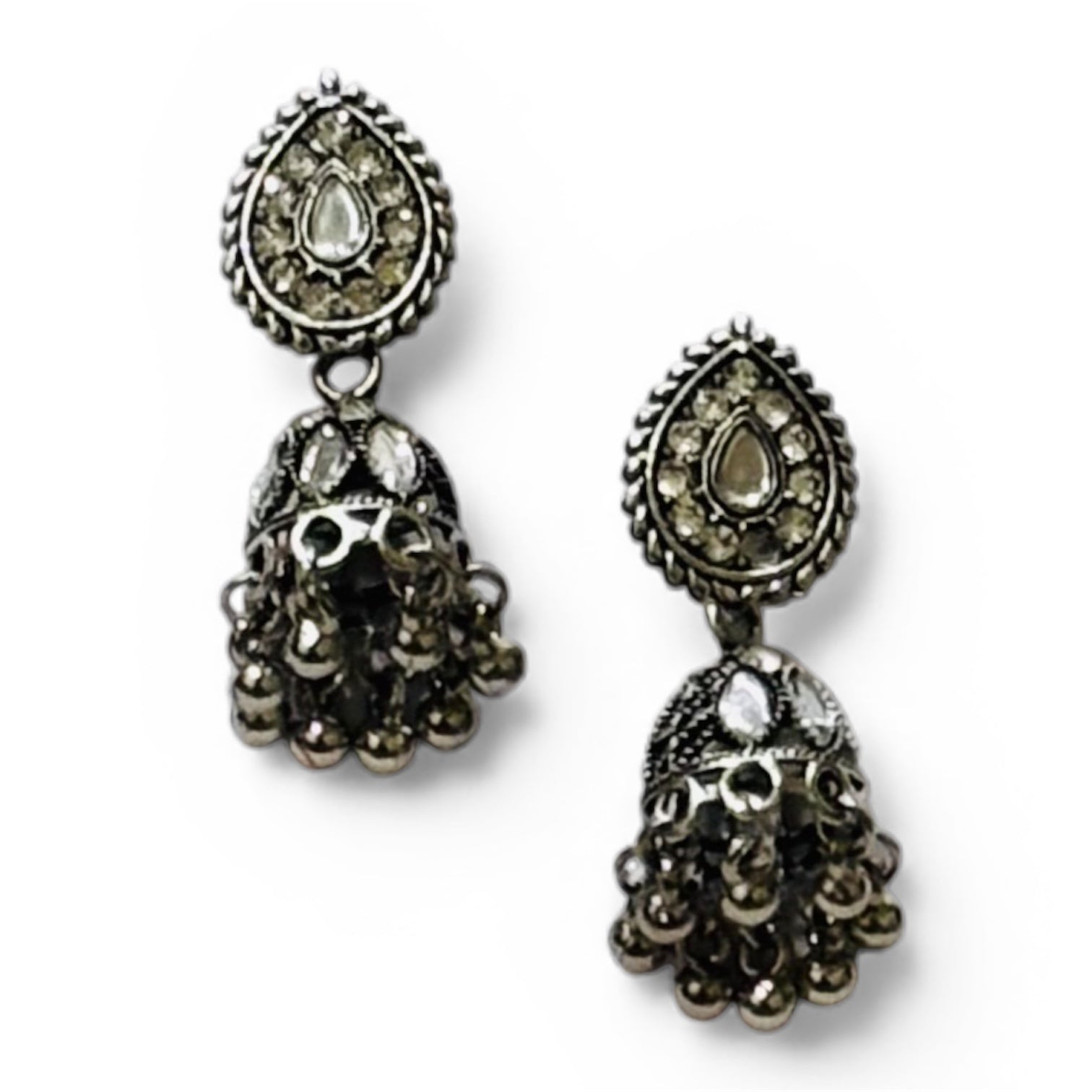 Pair of Ornate Jhumki Earrings at Lowest Price - RYZZ