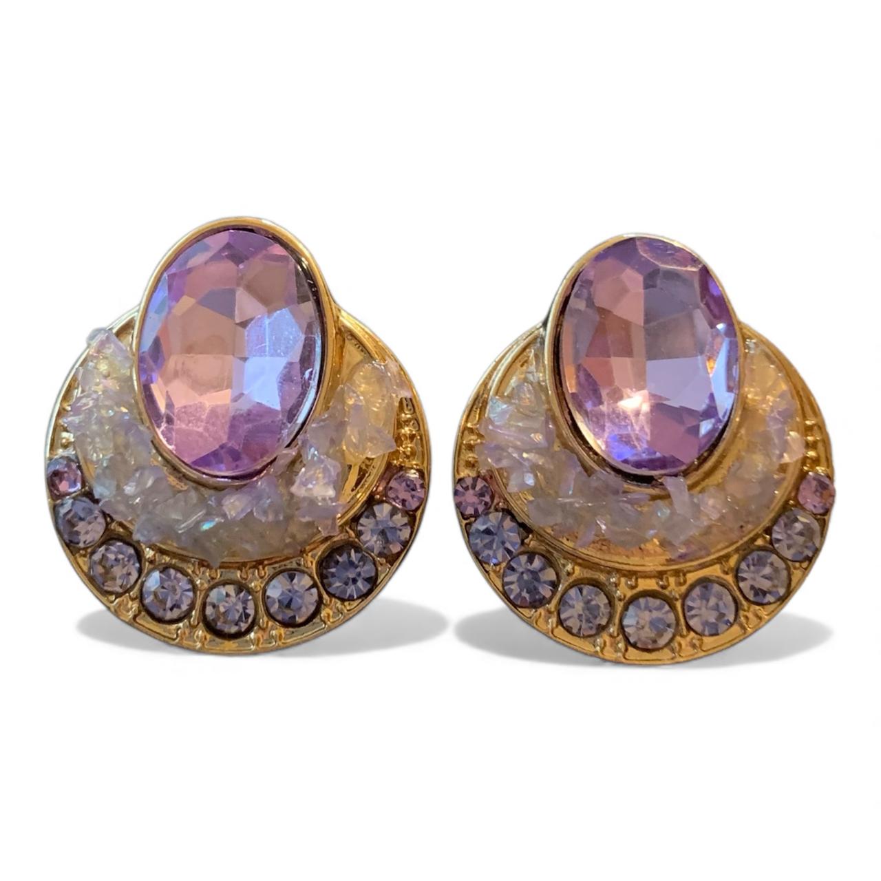 Vintage - Inspired Crystal Stud Earrings - RYZZ