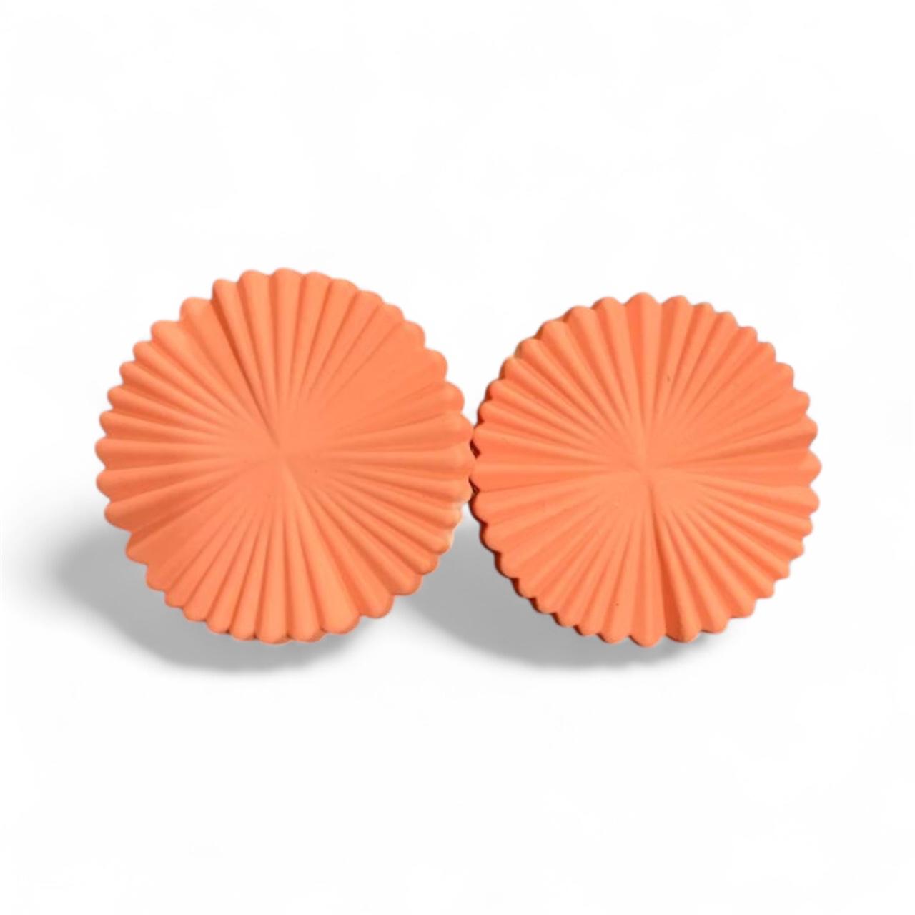Orange Stud Earrings Korean Design - RYZZ