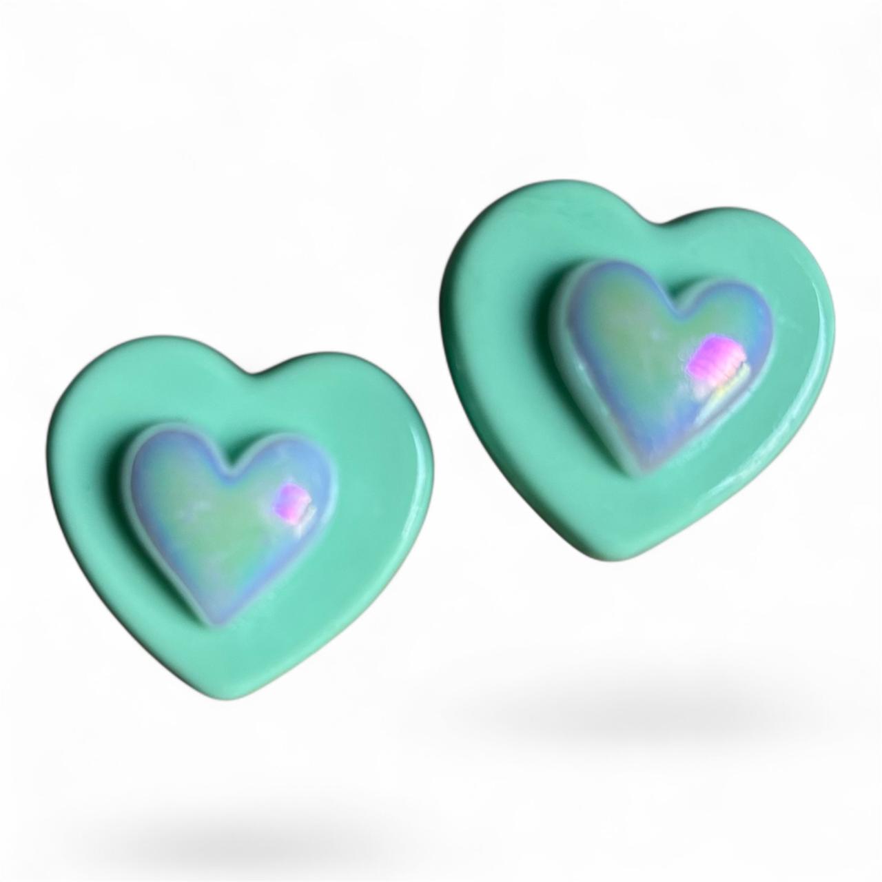 Green Enamel Earrings - RYZZ