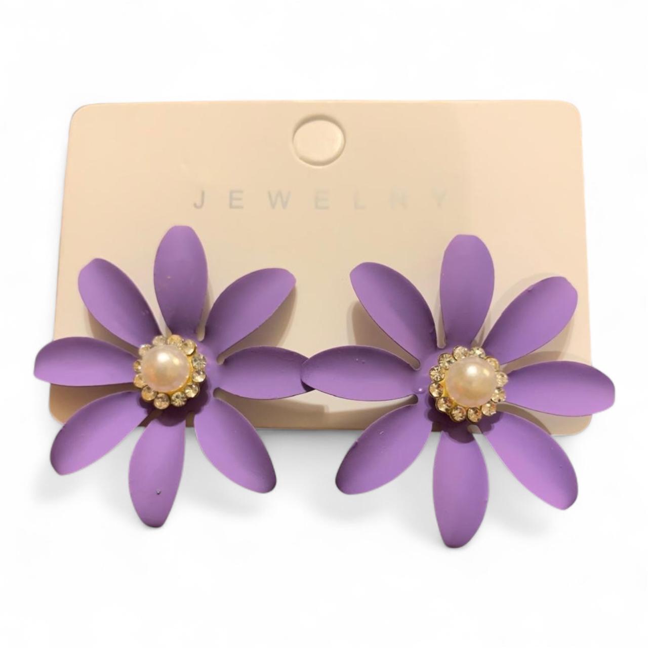 Floral Fashion Dangle Earrings | Fresh Korean Design - RYZZ