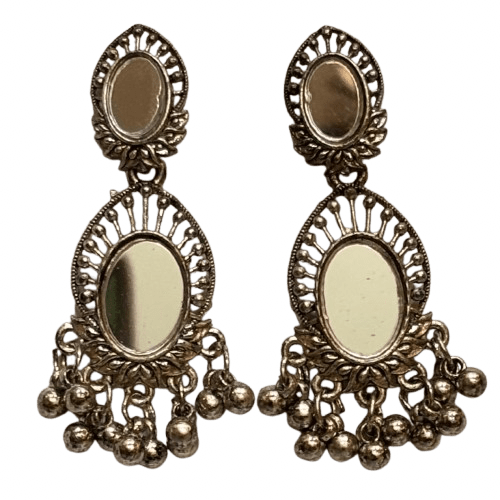 Navratri Mirror Jhumka Earrings for all age group - RYZZ