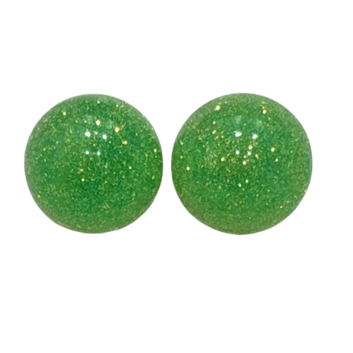 Acrylic Shimmer Ball Stud Earrings in Colours - RYZZ
