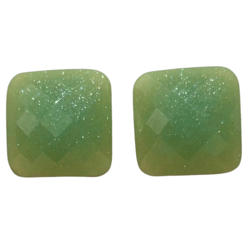 Gleaming Cushion-Cut Shimmer Earrings - RYZZ