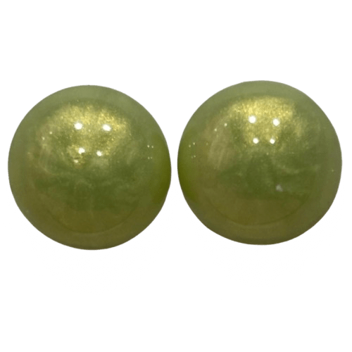 Radiant Round Shimmer Stud Earrings - RYZZ