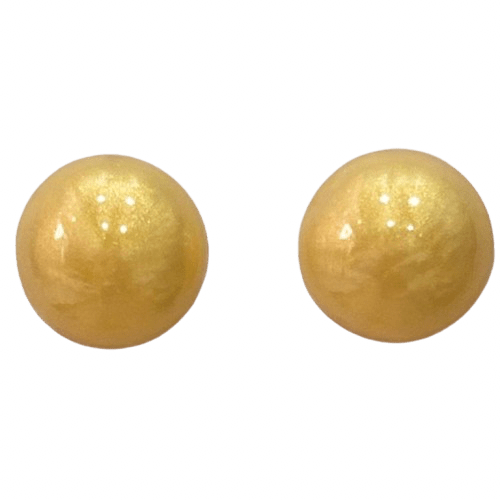 Radiant Round Shimmer Stud Earrings - RYZZ