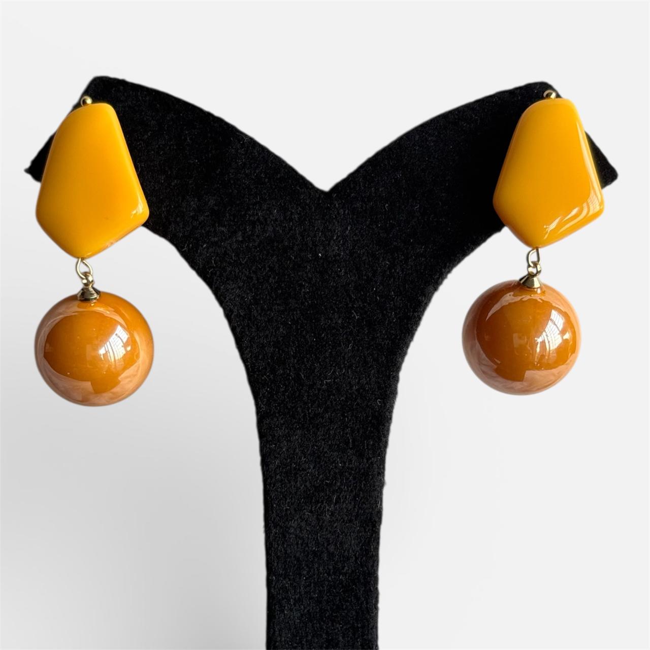 Trendy Black Dangle Earrings Available in Several Colours - RYZZ
