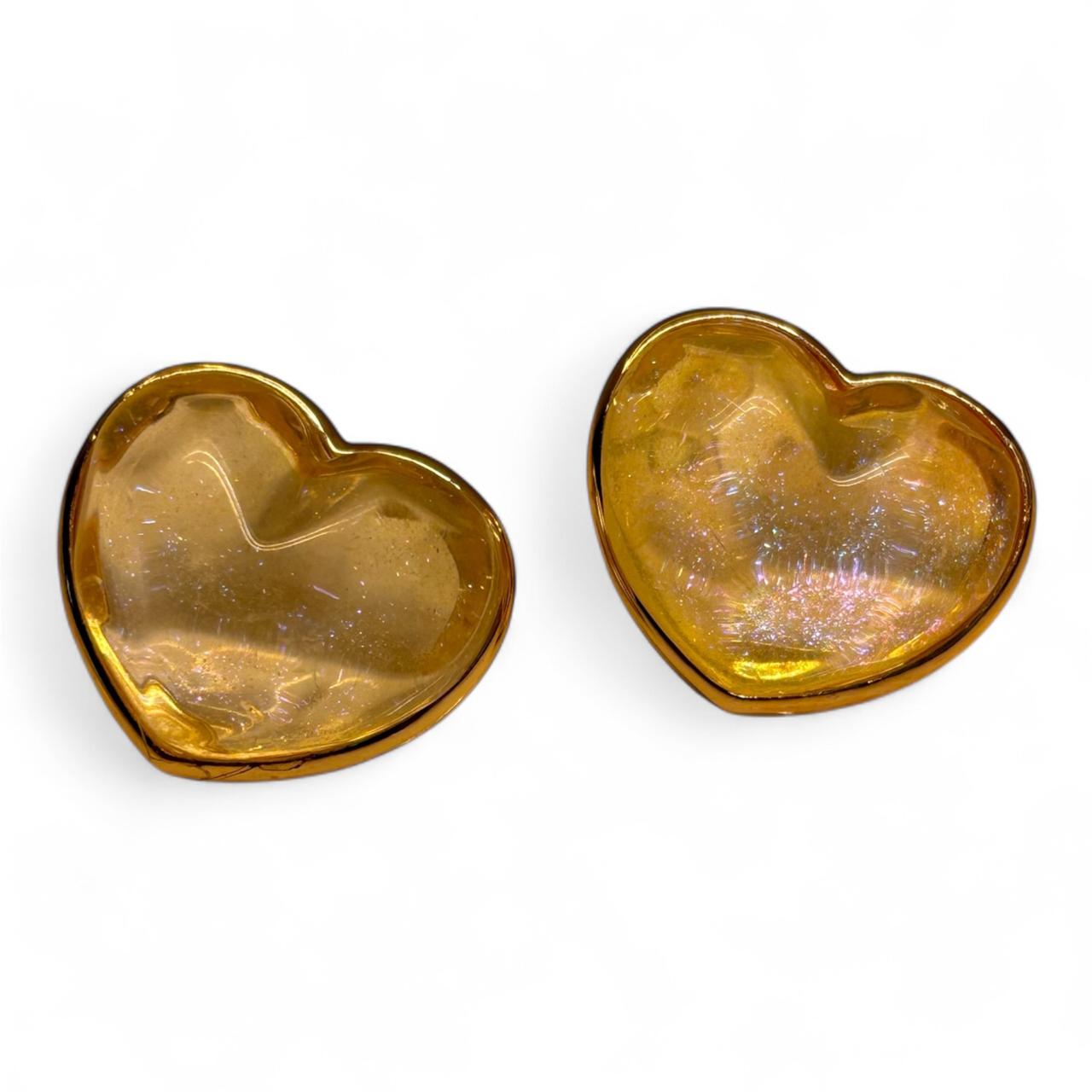 Heart Shaped Korean Design Stud Earrings in various colors with free shipping - RYZZ