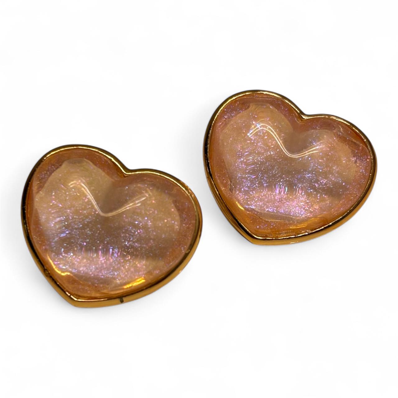 Heart Shaped Korean Design Stud Earrings in various colors with free shipping - RYZZ