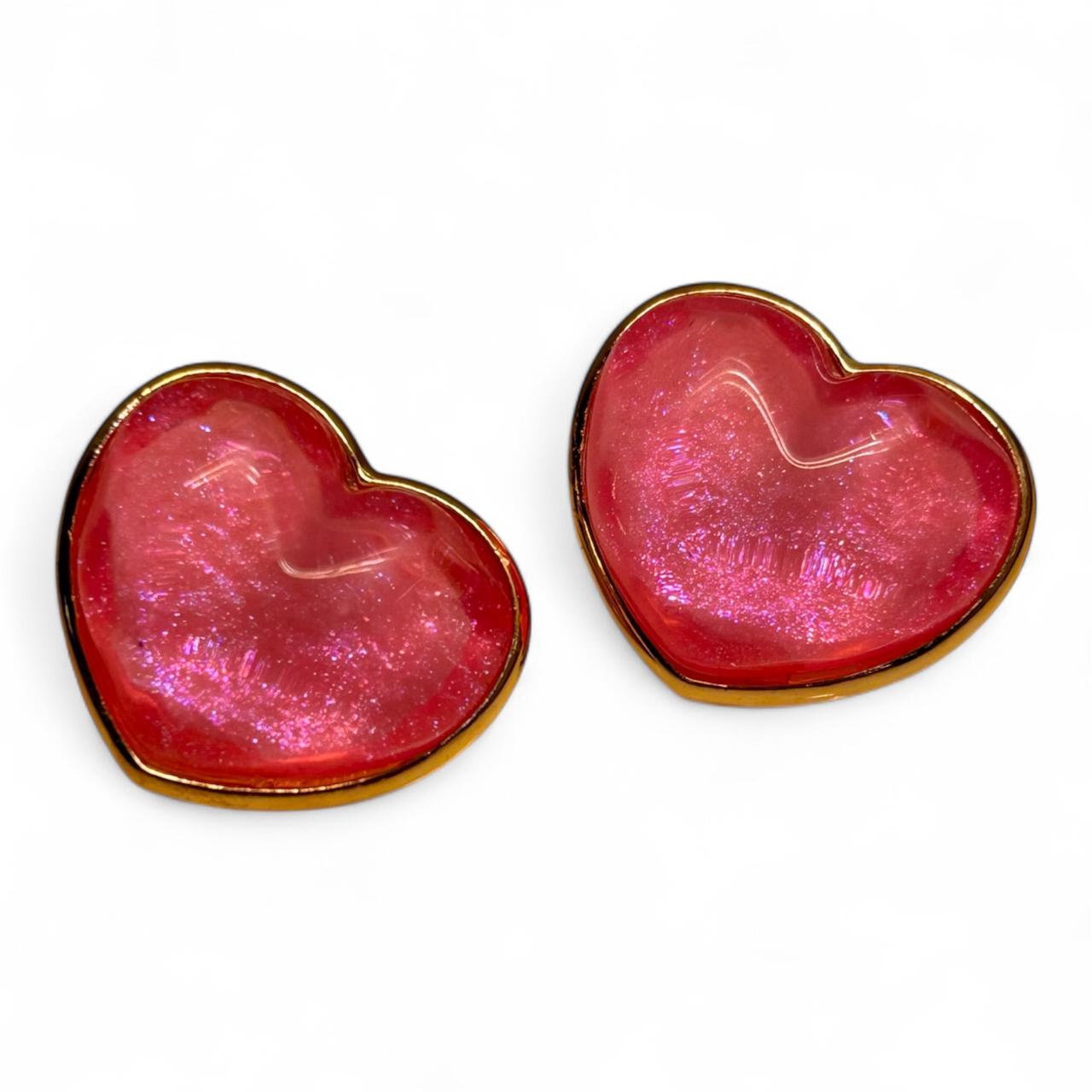 Heart Shaped Korean Design Stud Earrings in various colors with free shipping - RYZZ