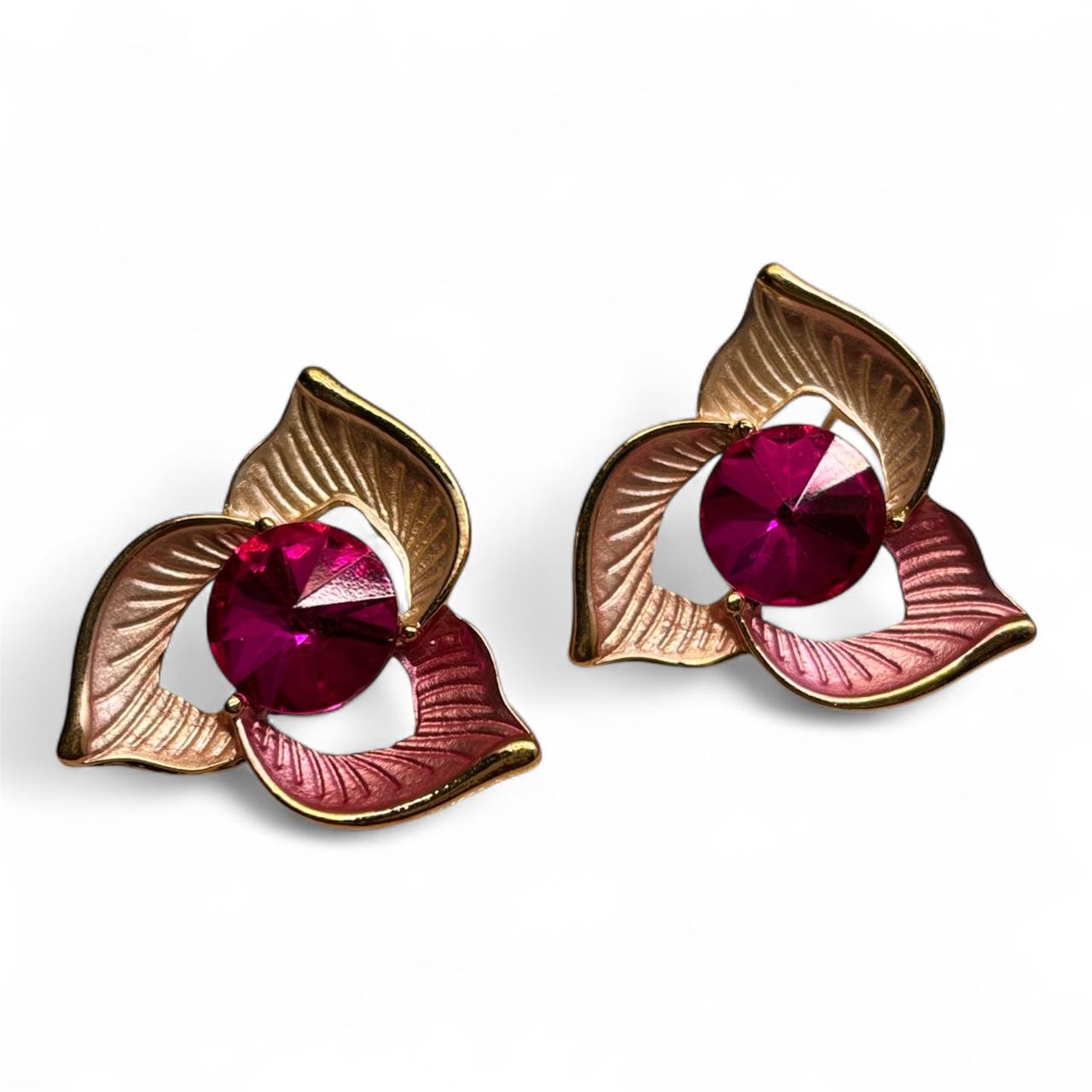 Geometrical Korean Design Earrings Studs available in various colours - RYZZ