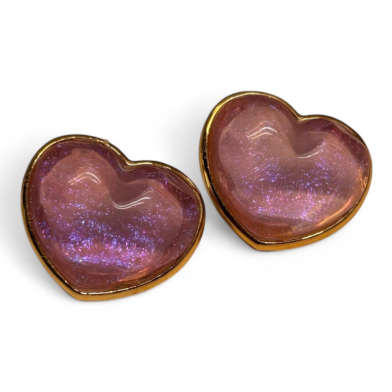 Heart Shaped Korean Design Stud Earrings in various colors with free shipping - RYZZ